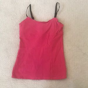 Beyond yoga redish pink workout top